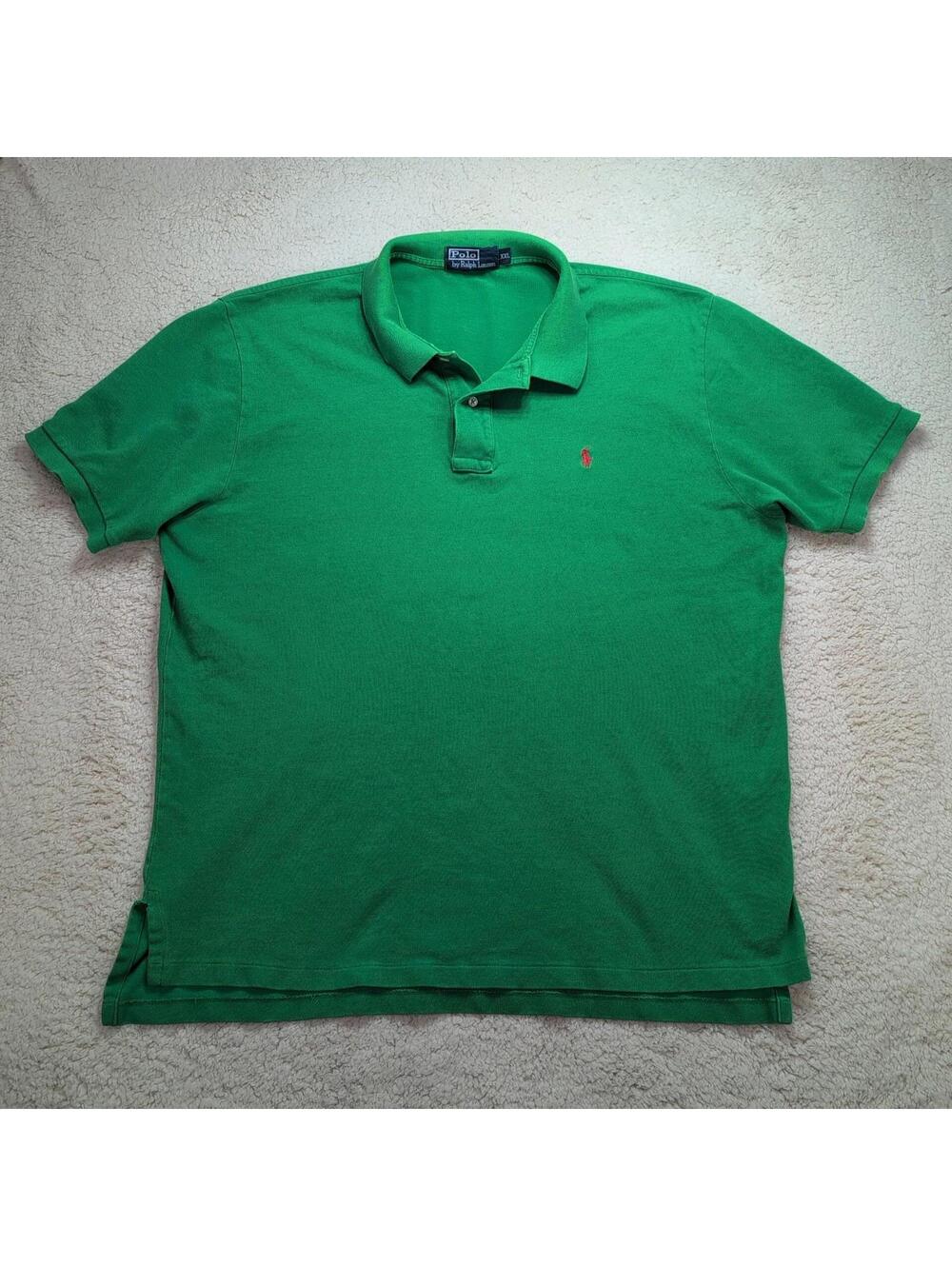 Vintage Polo Ralph Lauren Made in USA Polo Men’s 2XL Green Short Sleeve Shirt